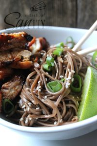 Soba Noodles with Sweet Ginger Scallion Sauce