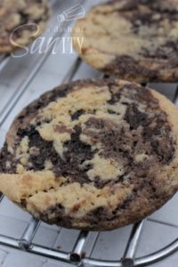 Peanut Butter Chocolate Tuxedo Cookies