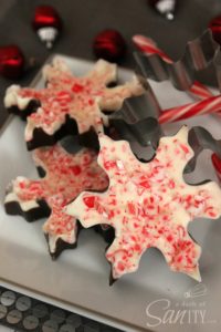 Snowflake Peppermint Bark