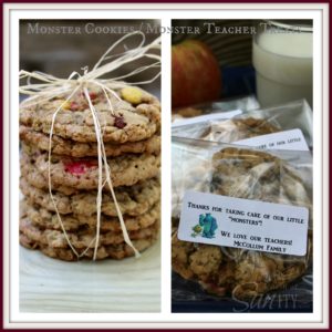 Monster Cookies and “Monster” Teacher Treats