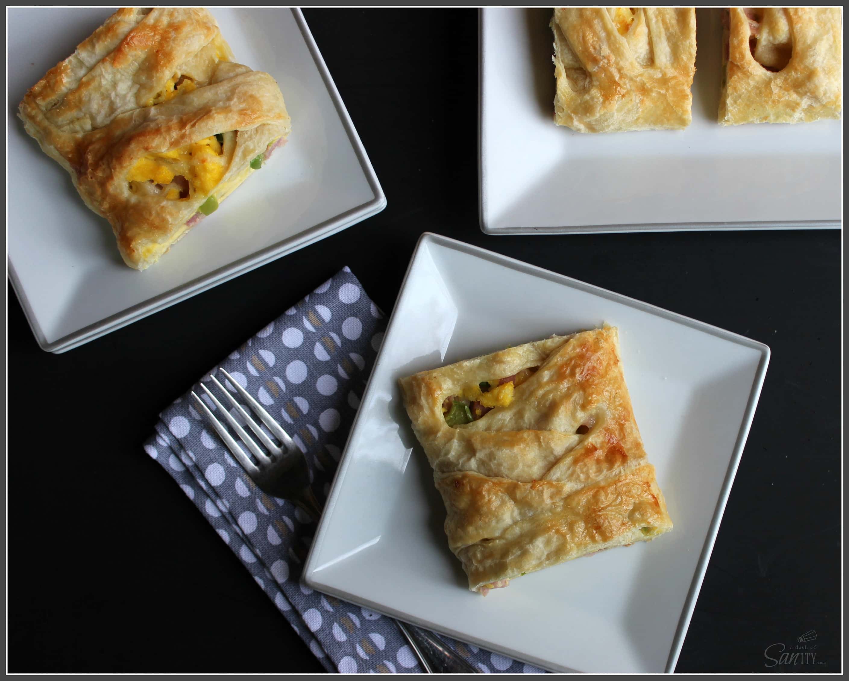 Denver Omelet Breakfast Strudel