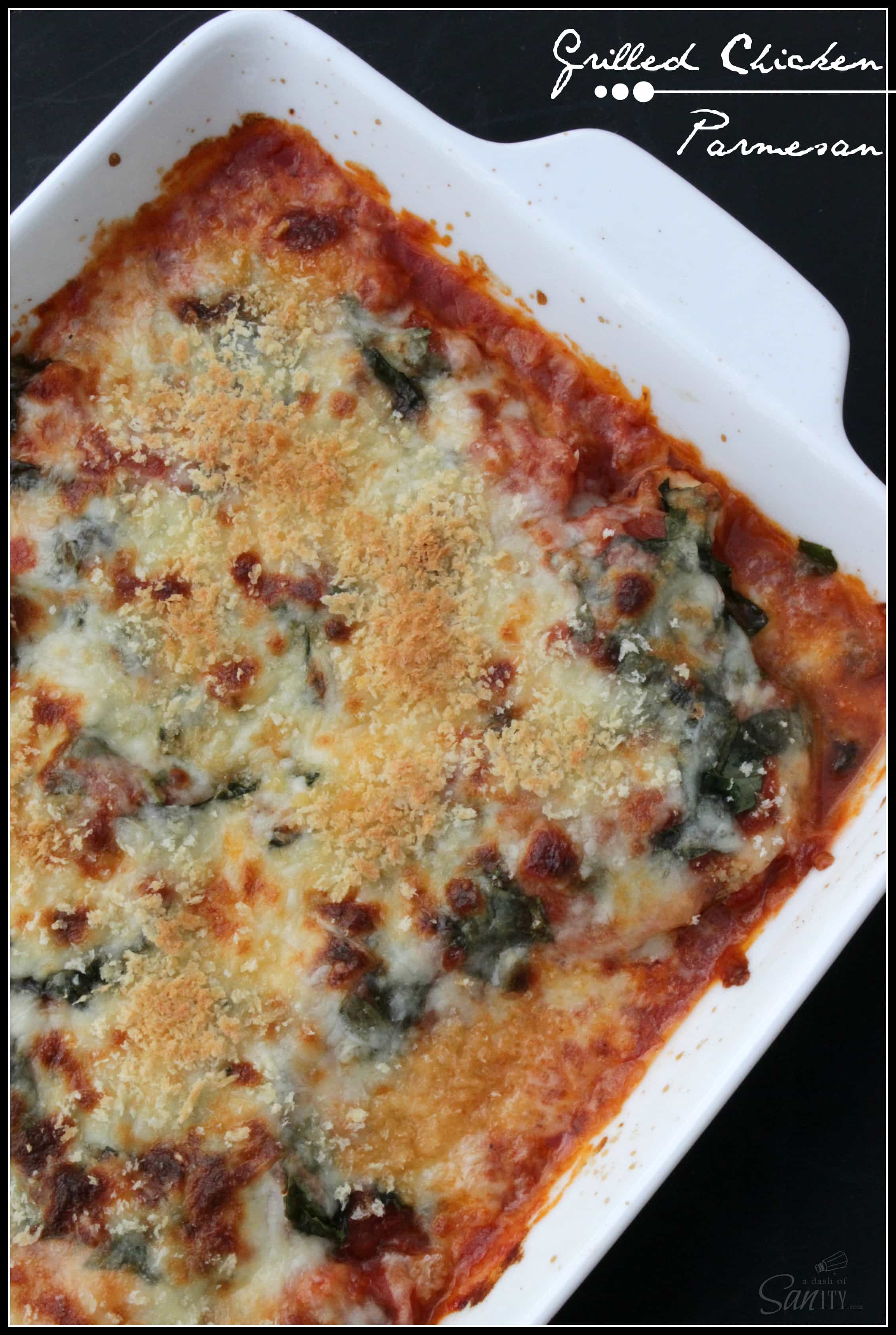 This Grilled Chicken Parmesan is a twist on an Italian classic. Enjoy this healthy recipe while still relishing in a classic Italian taste. Grilled Chicken Parmesan