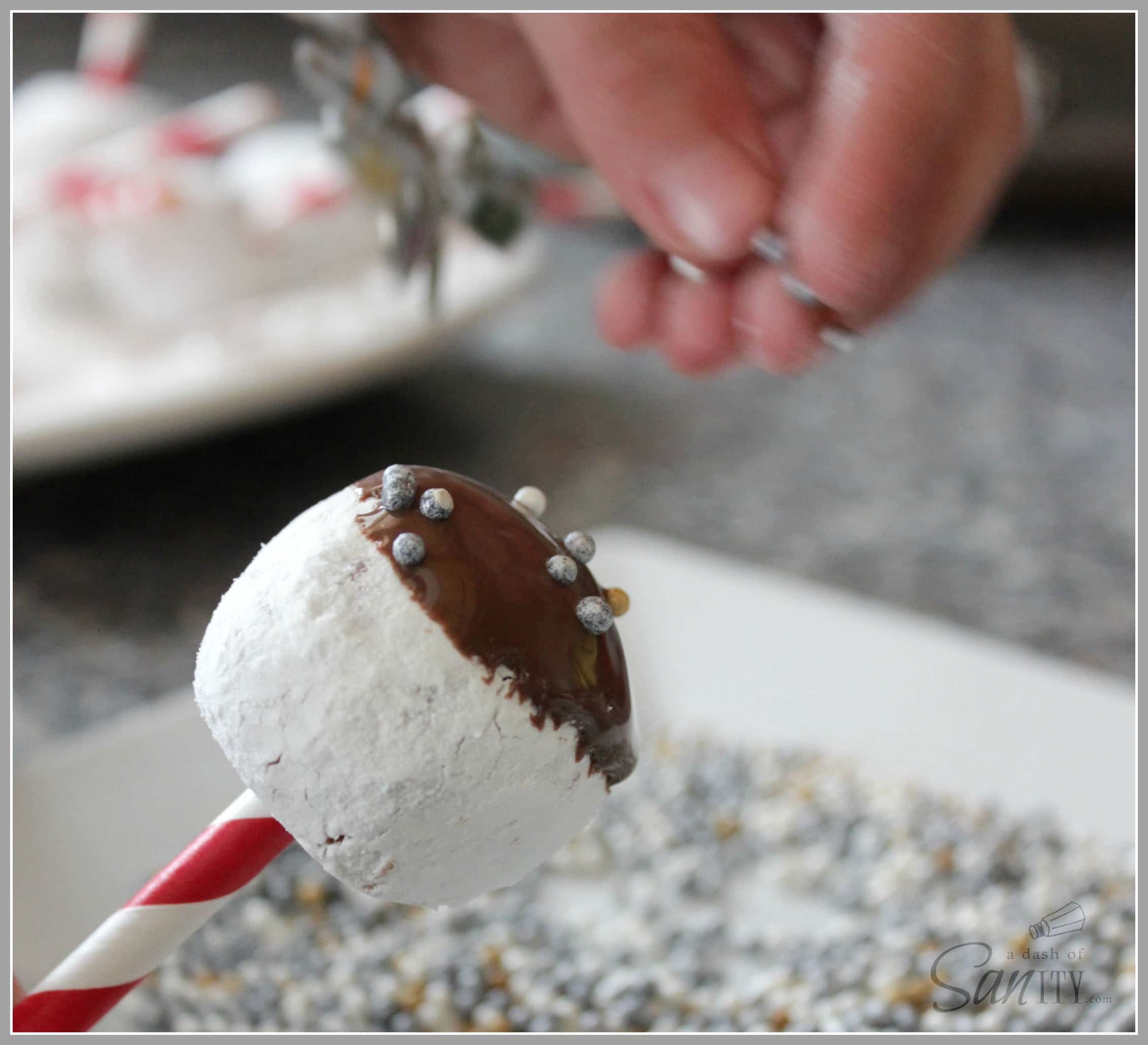 These Chocolate Dipped Donut Pops are a super fun and easy snack or treat that your kids will love to help make and devour!