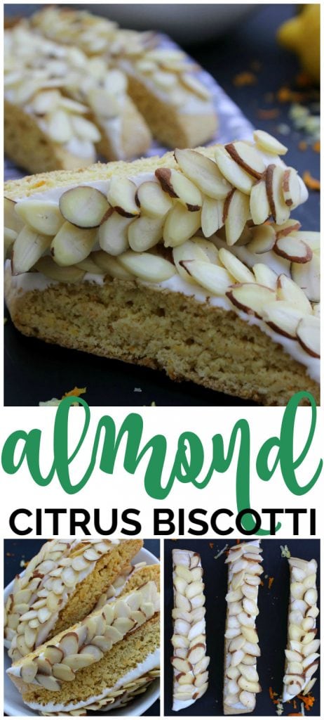Almond Citrus Biscotti pinterest image