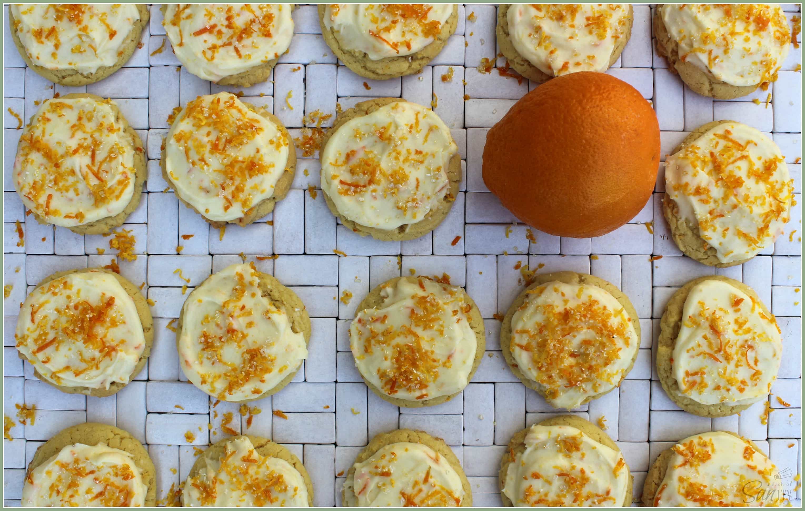 Orange Sugar Cookies with Orange Creamsicle Frosting are a refreshing twist on your average sugar cookie. They will be your new spring and summer favorite.