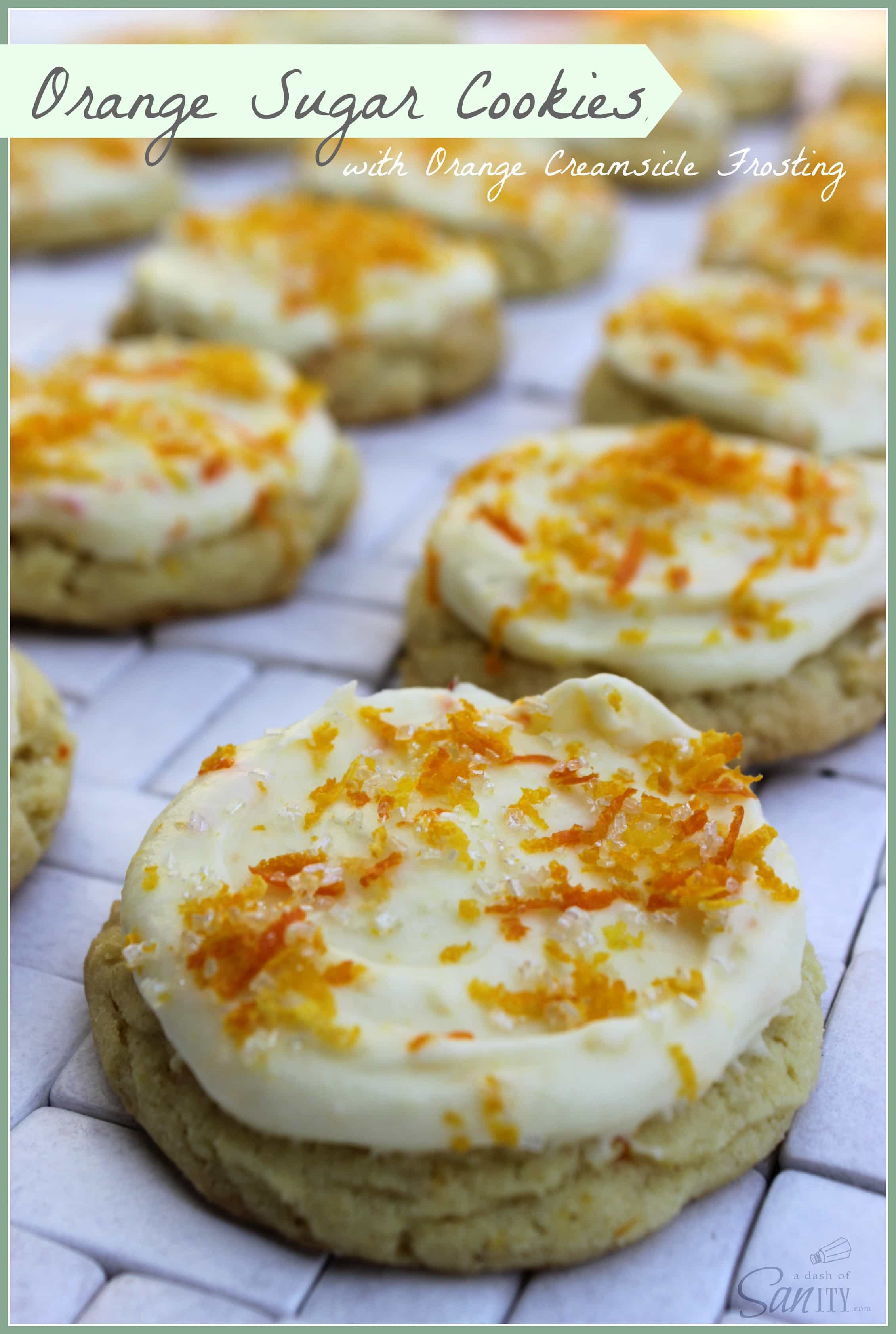 Orange Sugar Cookie with Orange Creamsicle Frosting