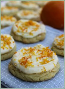 Orange Sugar Cookies with Orange Creamsicle Frosting