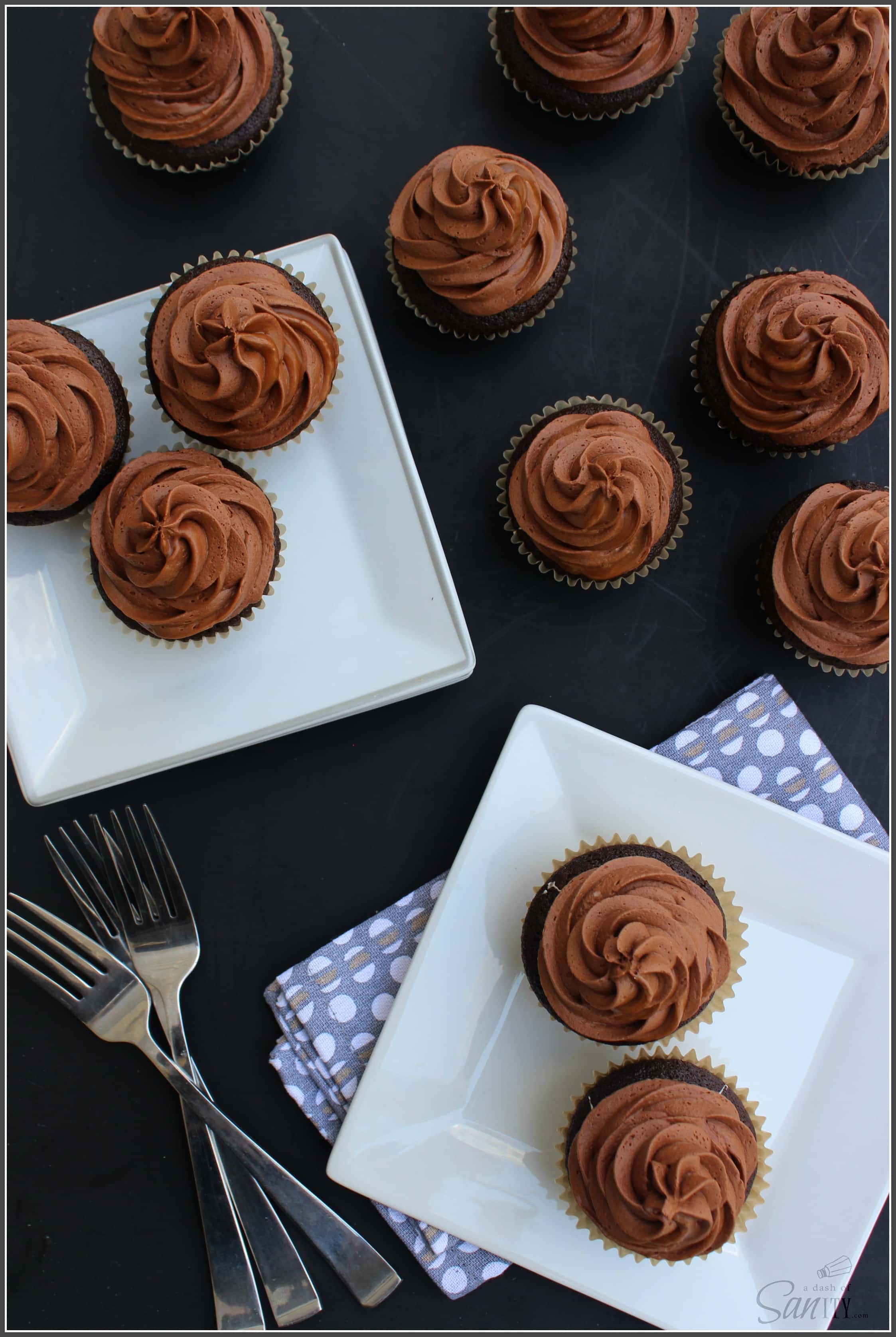 Chocolate Caramel Surprise Cupcakes