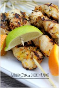 Grilled Citrus Chicken Kabobs