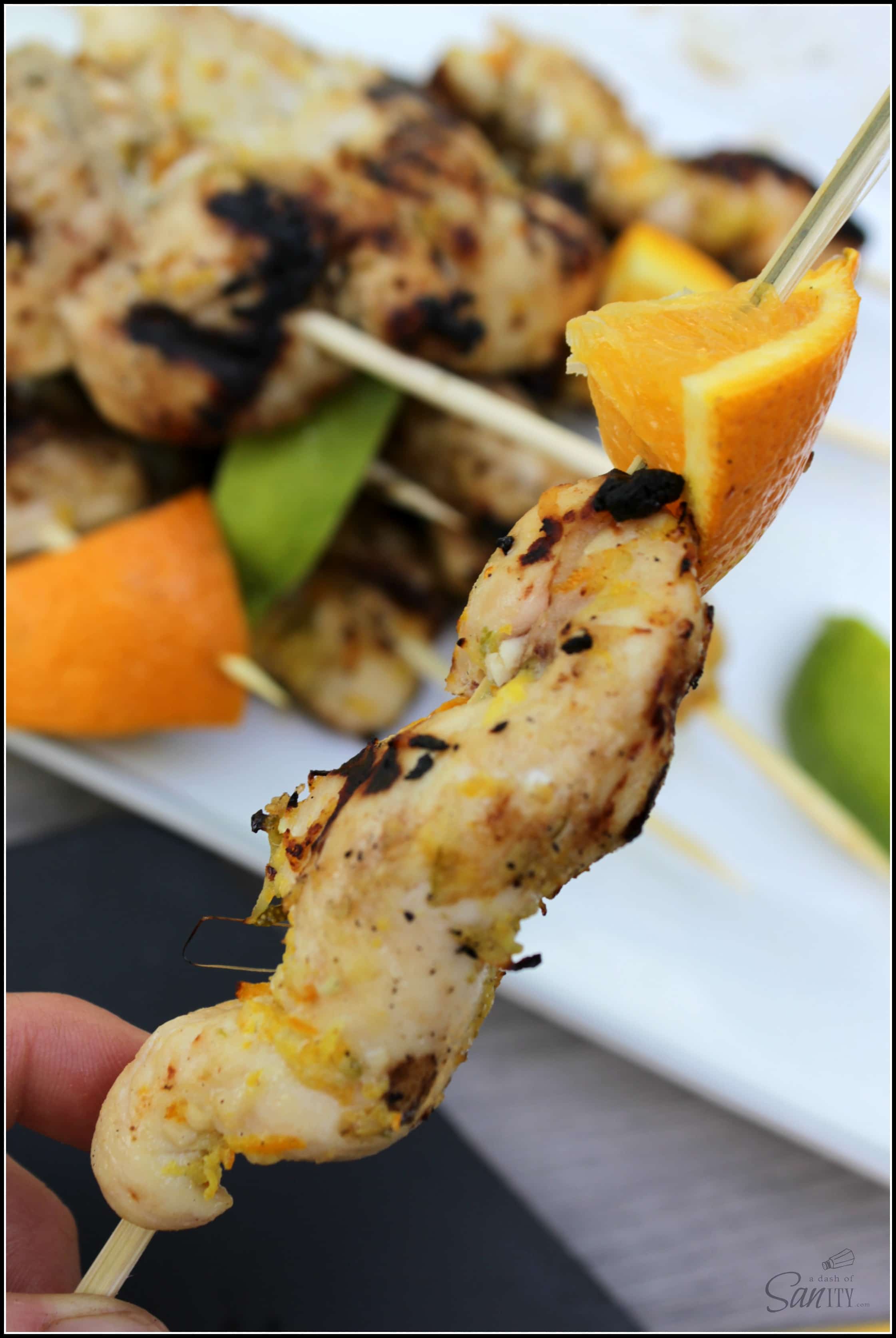 Grilled Citrus Chicken Kabobs