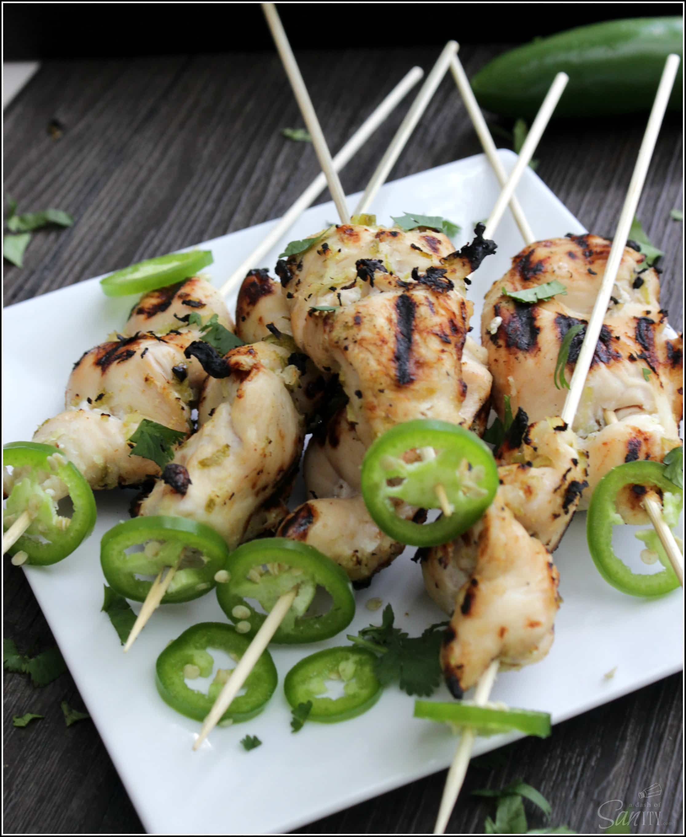 These Jalapeño-Lime Grilled Chicken Kabobs are a perfect balance of sweet and spicy. This recipe is a must have for you and your grill this summer.