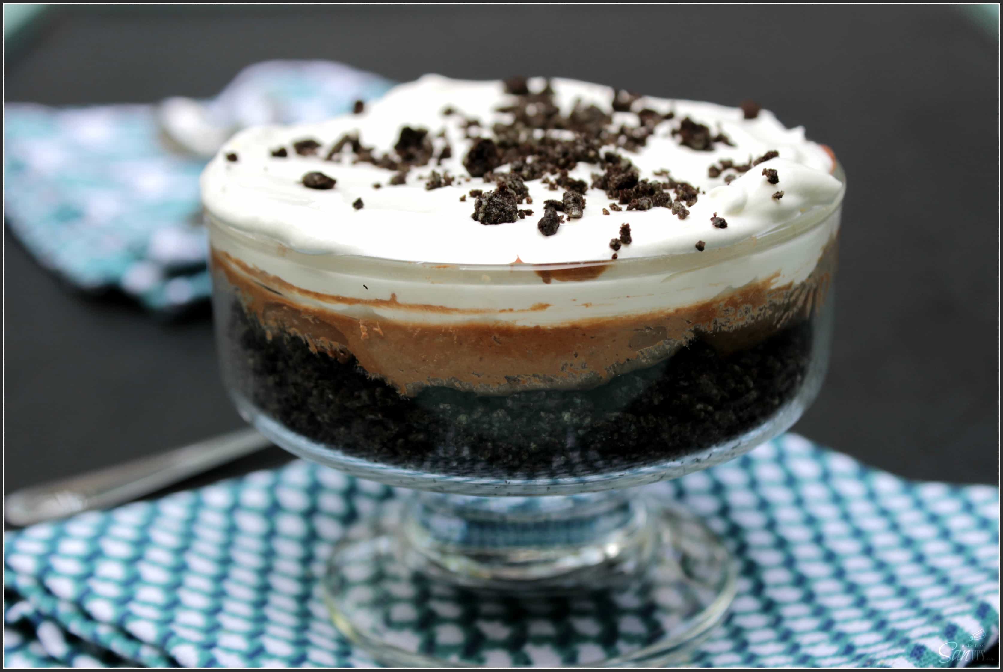 No Bake Chocolate Mint Oreo Cheesecake