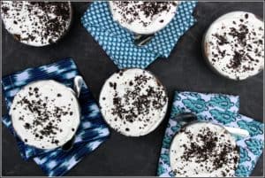 No Bake Chocolate Mint Oreo Cheesecake
