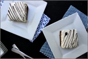 Peanut Butter & White Chocolate Brownie Cheesecake Bars