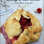 peach and raspberry crostata