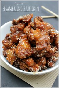 “Take-Out” Sesame Ginger Chicken