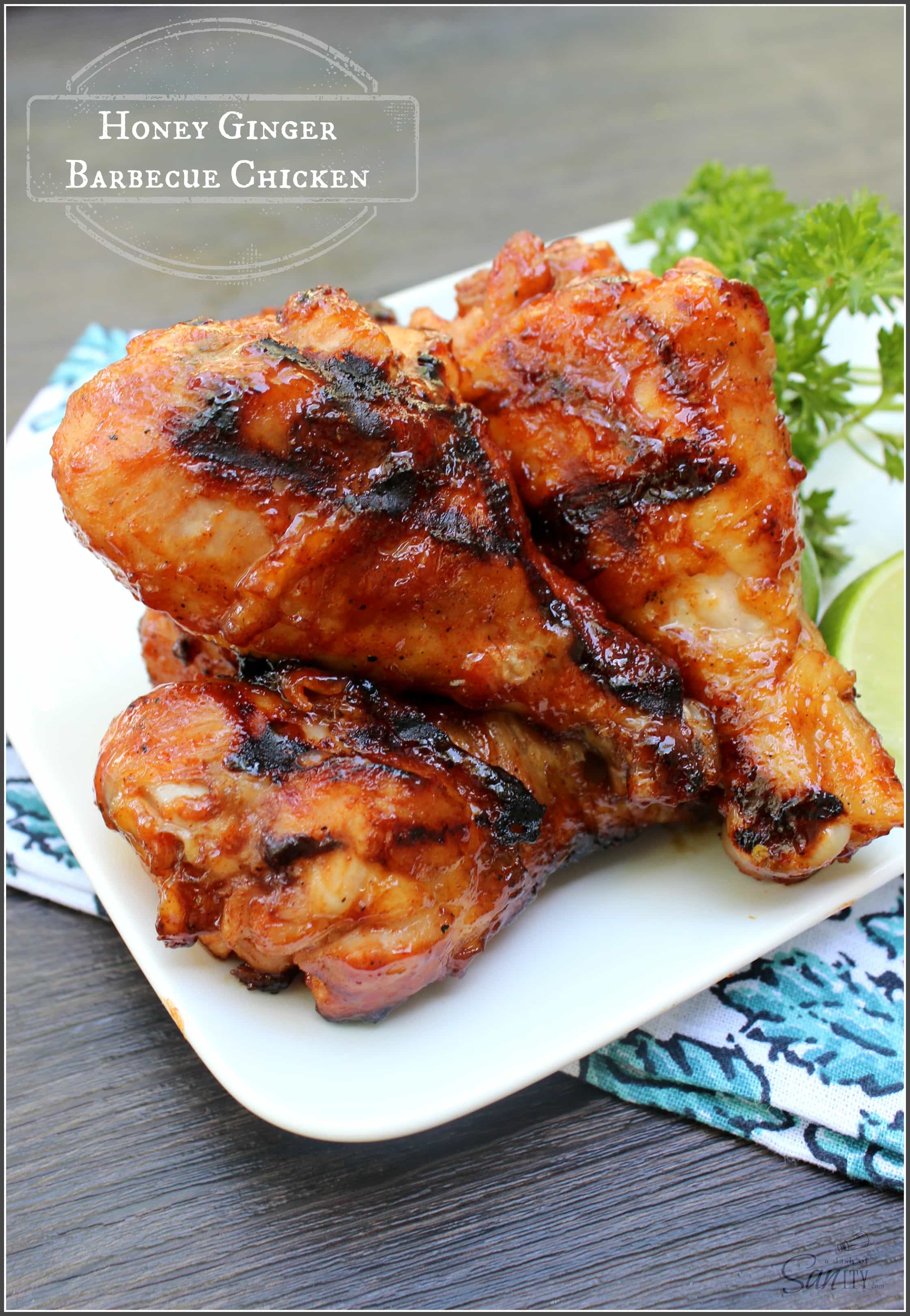 Honey Ginger Barbecue Chicken