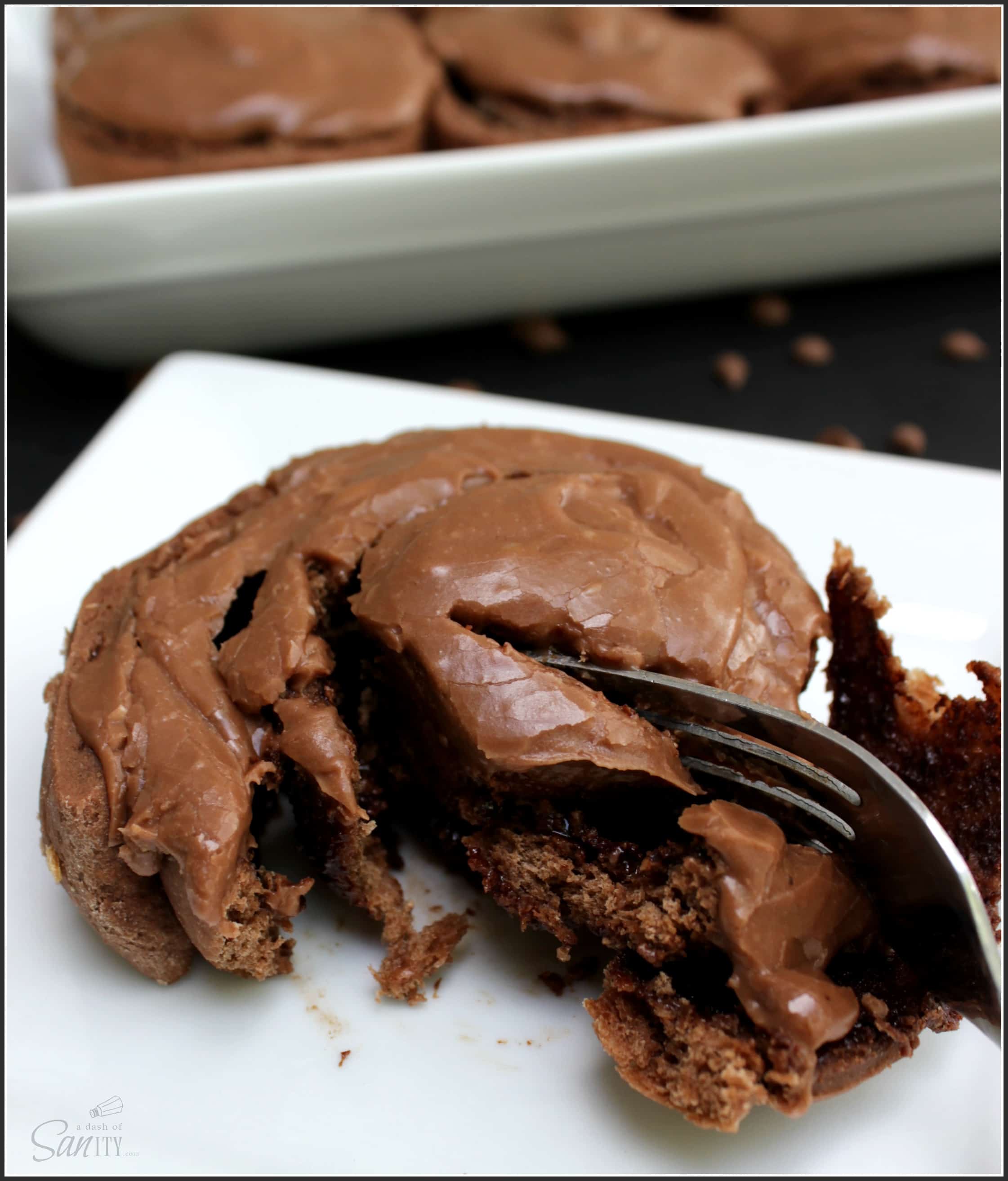 Double Chocolate Nutella Cinnamon Rolls are the best treat ever made. A chocolate sweet roll with a Nutella cinnamon center and fudgey chocolate frosting. Double Chocolate Nutella Cinnamon Rolls are the best treat ever made. A chocolate sweet roll with a Nutella cinnamon center and fudgey chocolate frosting.