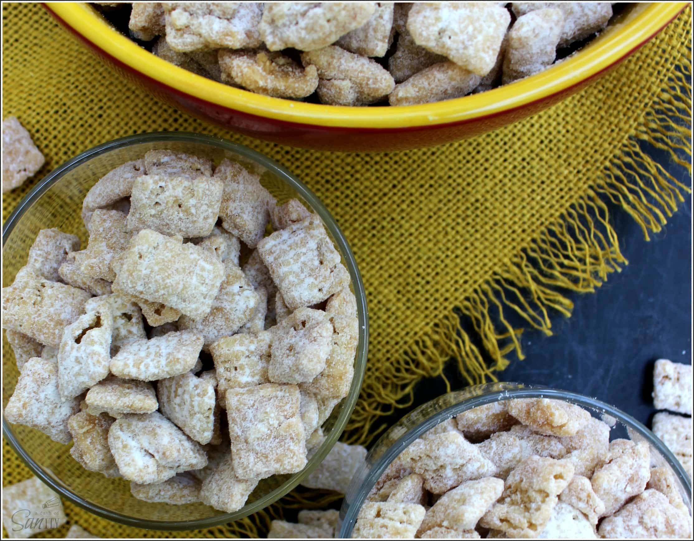 Tres Leches Muddy Buddies made with white cake, caramel and evaporated milk, having all the flavors of the famous milk cake but in a tasty bite sized snack. Tres Leches Muddy Buddies made with white cake, caramel and evaporated milk, having all the flavors of the famous milk cake but in a tasty bite sized snack.
