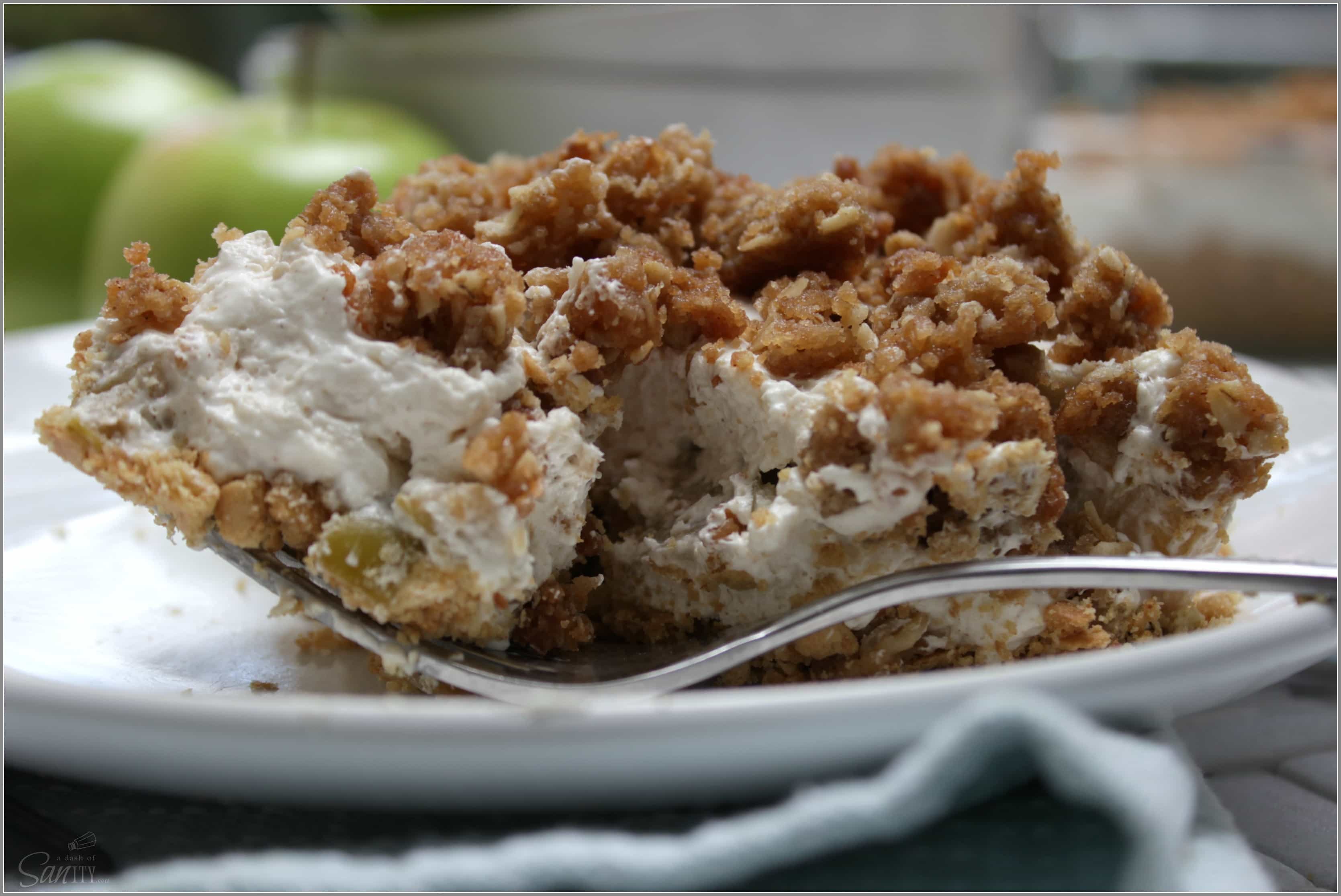 This Apple Cobbler No Bake Cheesecake with a caramel crumb topping combines two classic desserts, making one delicious treat perfect for any time of year. 