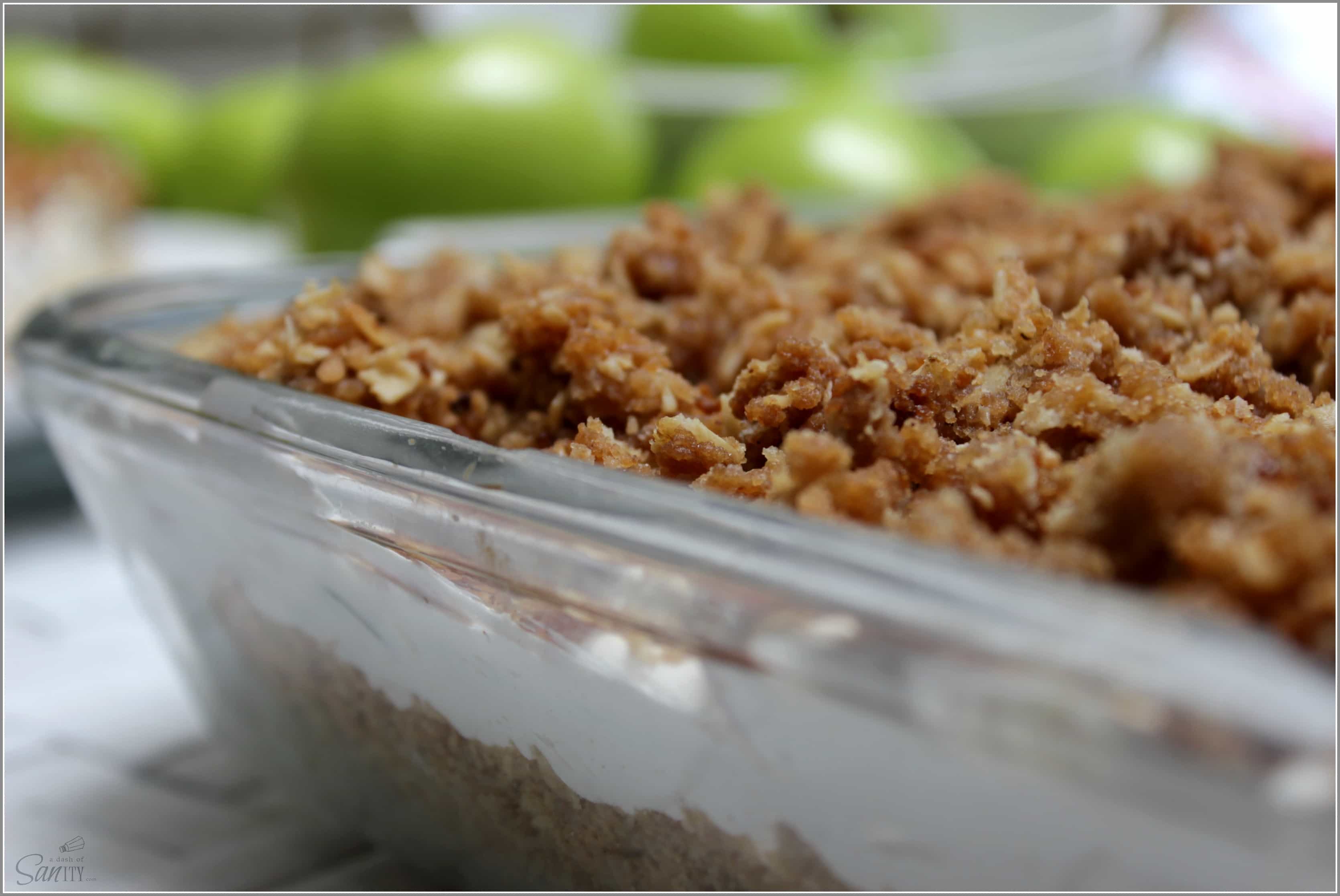 This Apple Cobbler No Bake Cheesecake with a caramel crumb topping combines two classic desserts, making one delicious treat perfect for any time of year. 