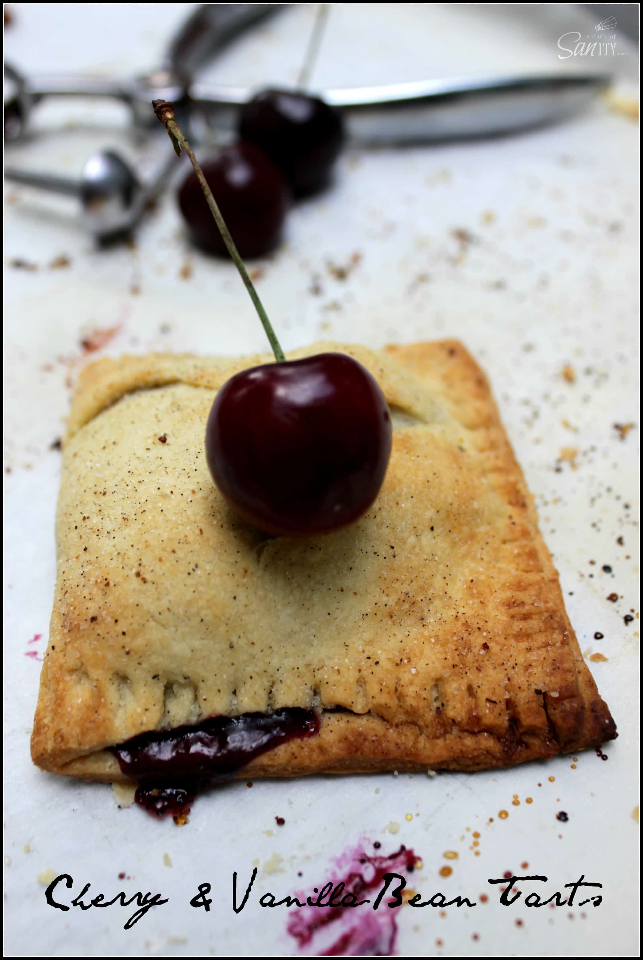 Cherry & Vanilla Bean Tart | Simple ingredients, amazingly delicious!