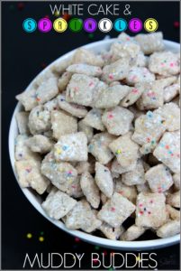 White Cake & Sprinkles Muddy Buddies