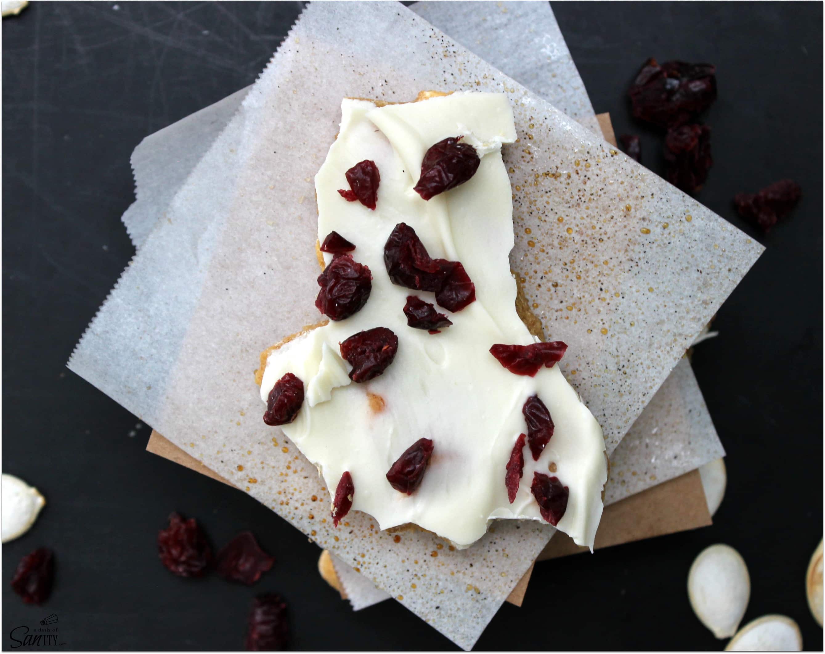 Pumpkin Toffee with White Chocolate has all the flavors of fall. This caramelized buttery candy is made with molasses, ginger, cinnamon, nutmeg, and cloves.