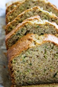 slices up close shot of zucchini bread