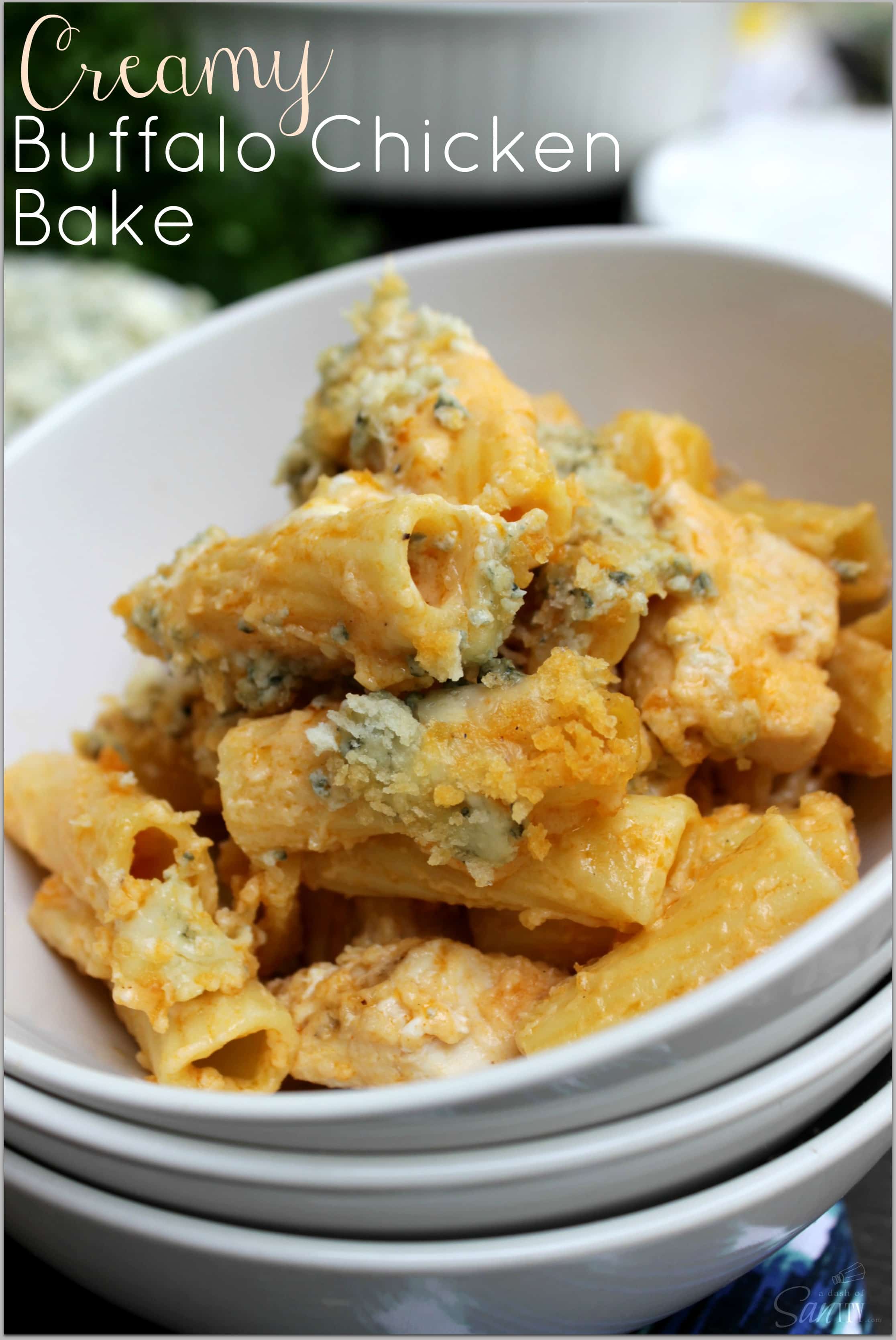 Creamy Buffalo Chicken Bake