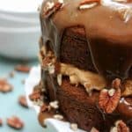 cake with caramel sauce