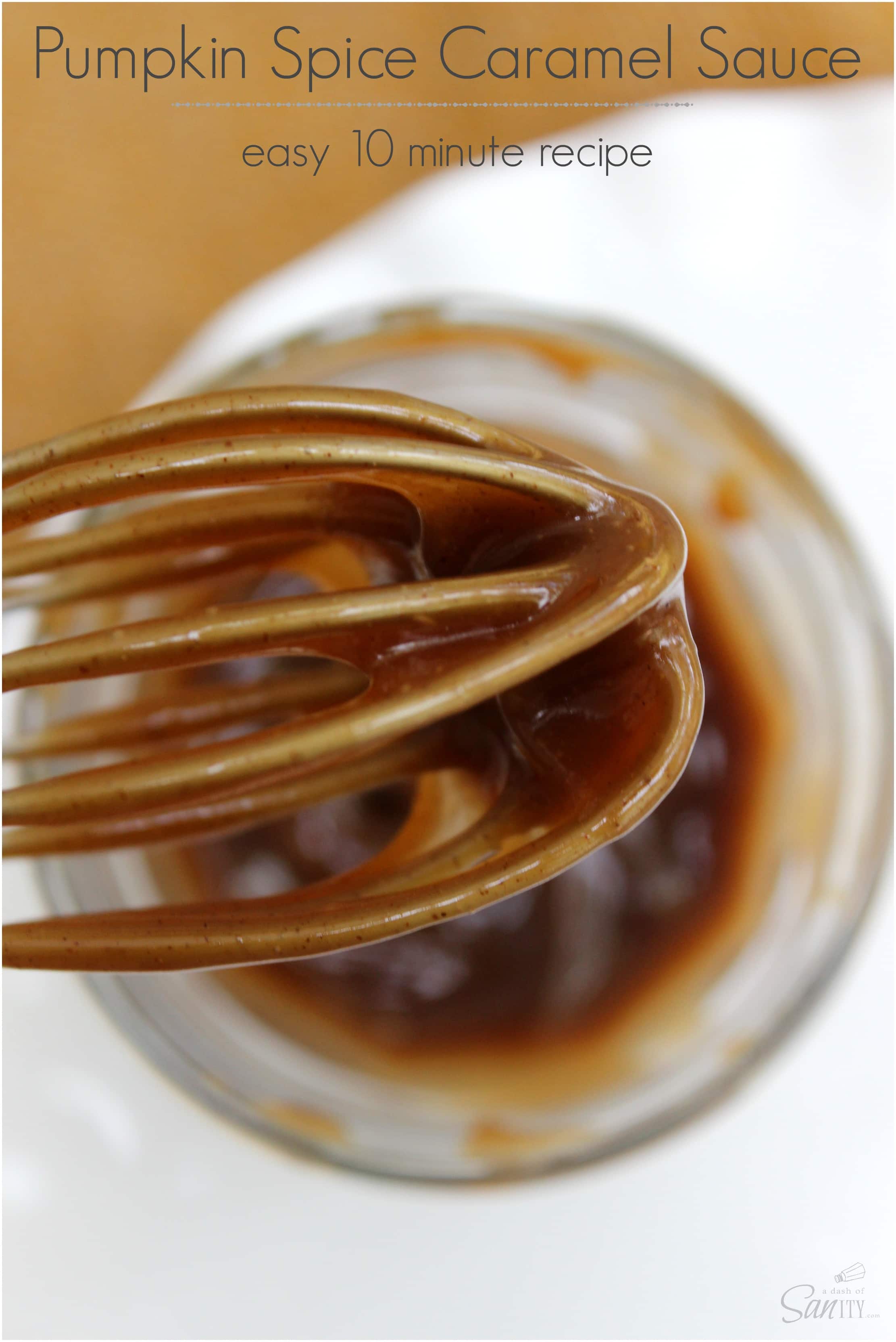 Pumpkin Spice Caramel Sauce