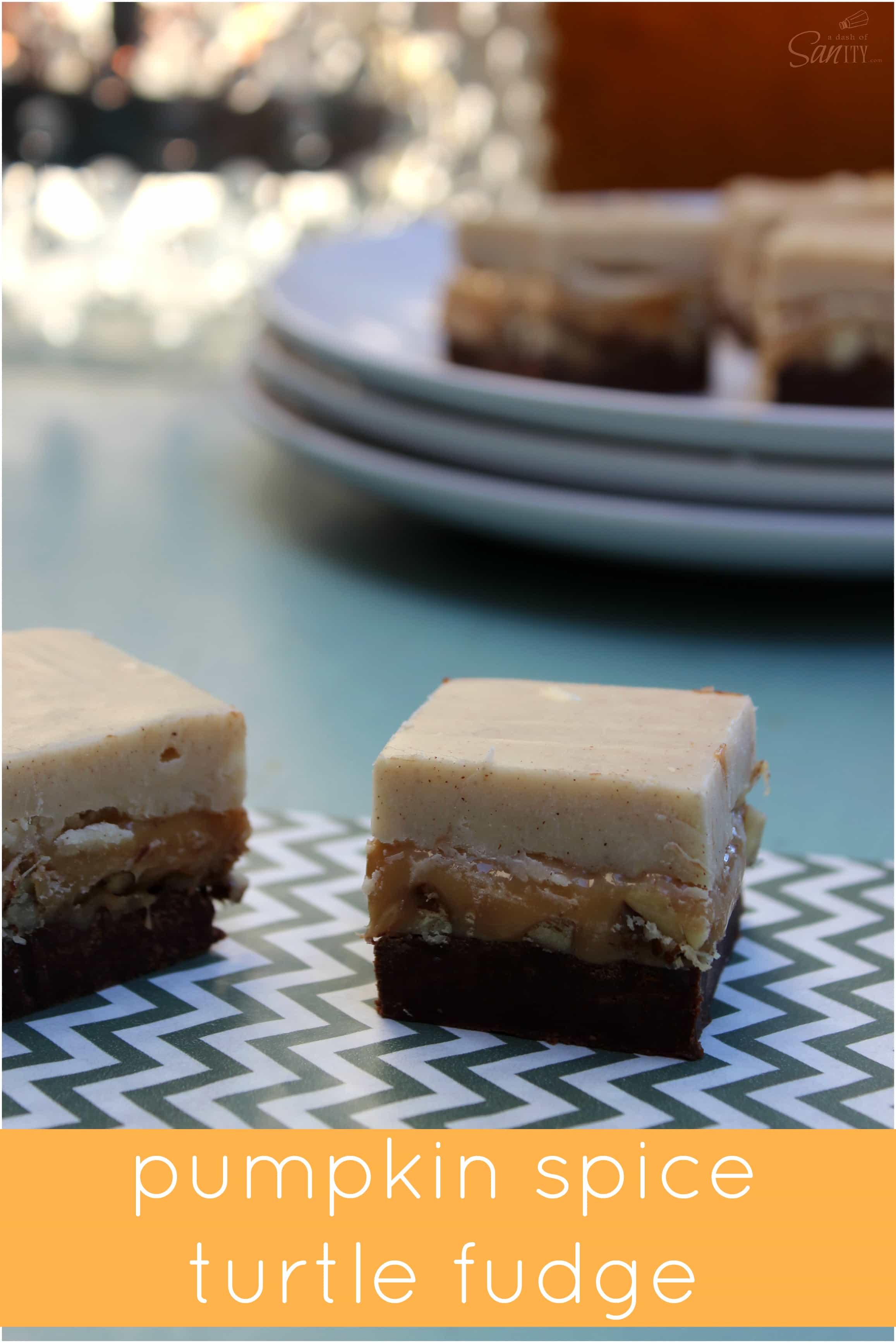 Pumpkin Spice Turtle Fudge
