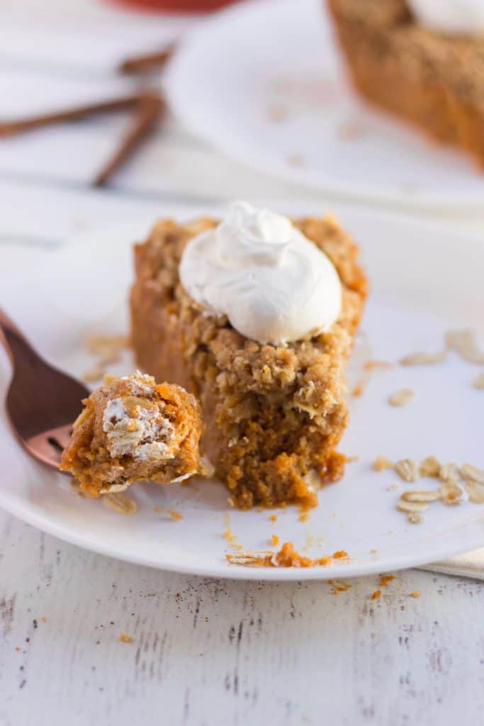 pumpkin crisp on plate