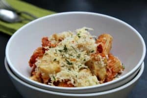 Chicken Parmesan Pasta Bake