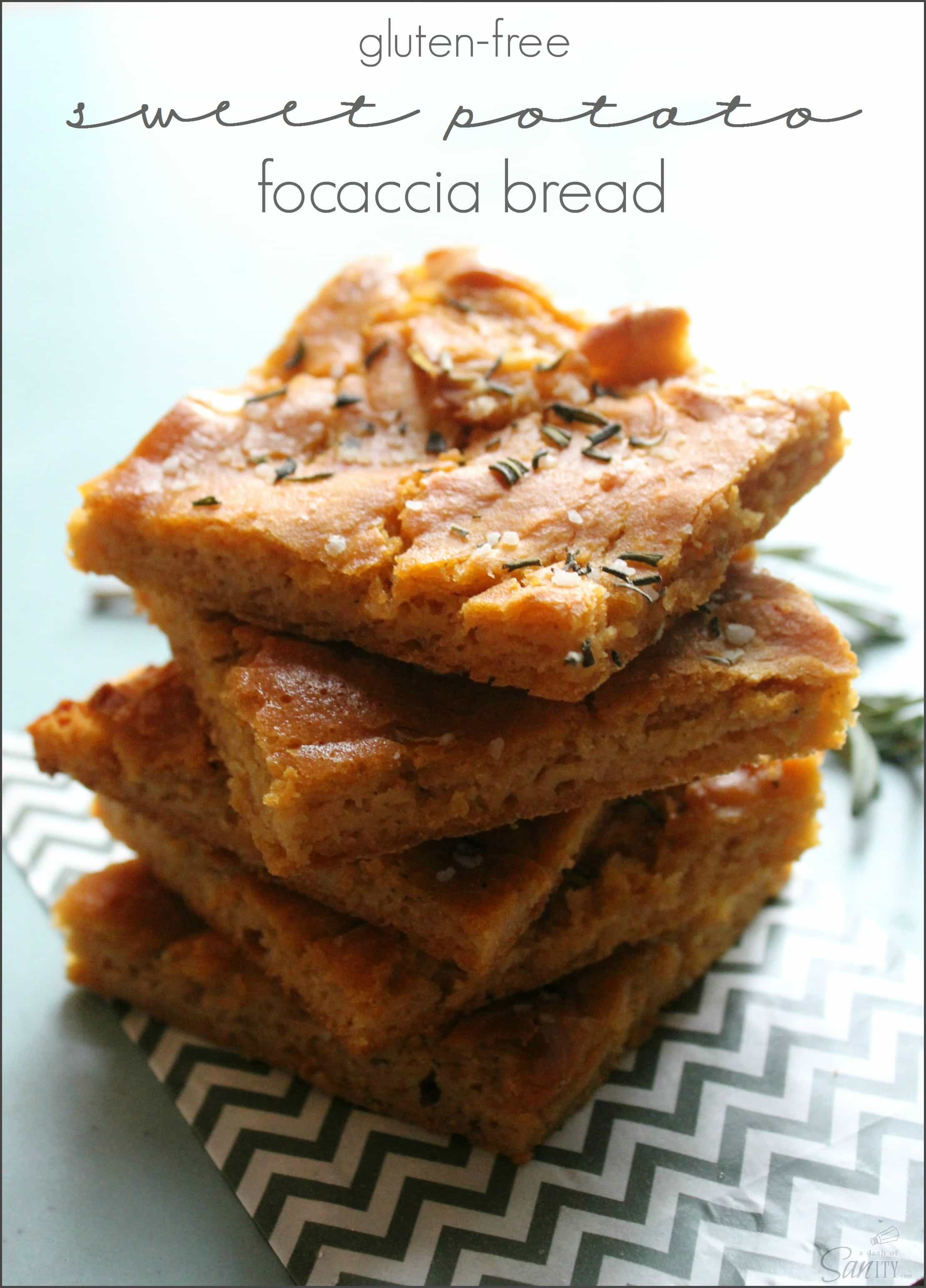 Gluten Free Sweet Potato Focaccia Bread