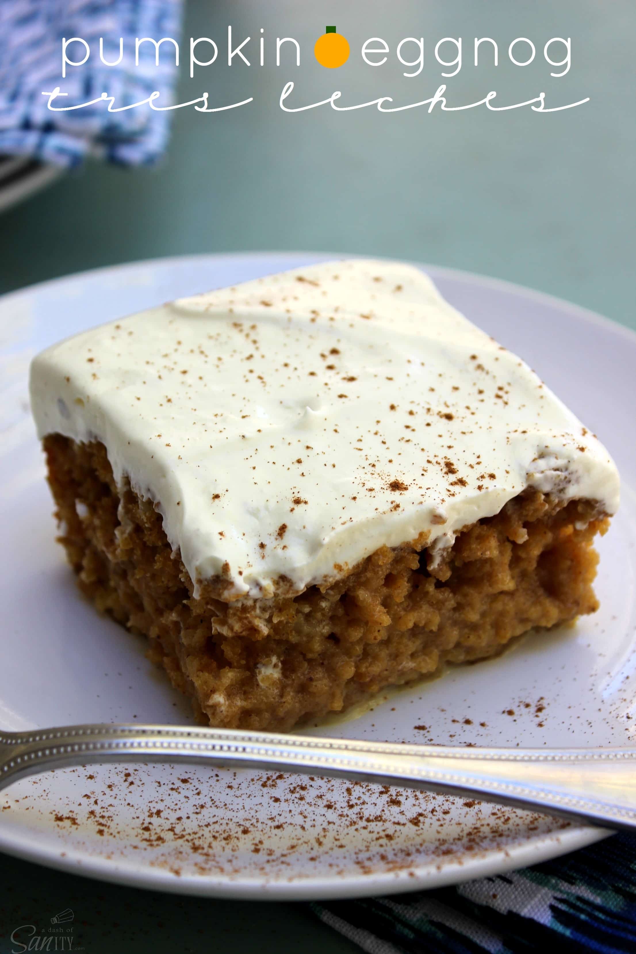 Pumpkin Eggnog Tres Leches