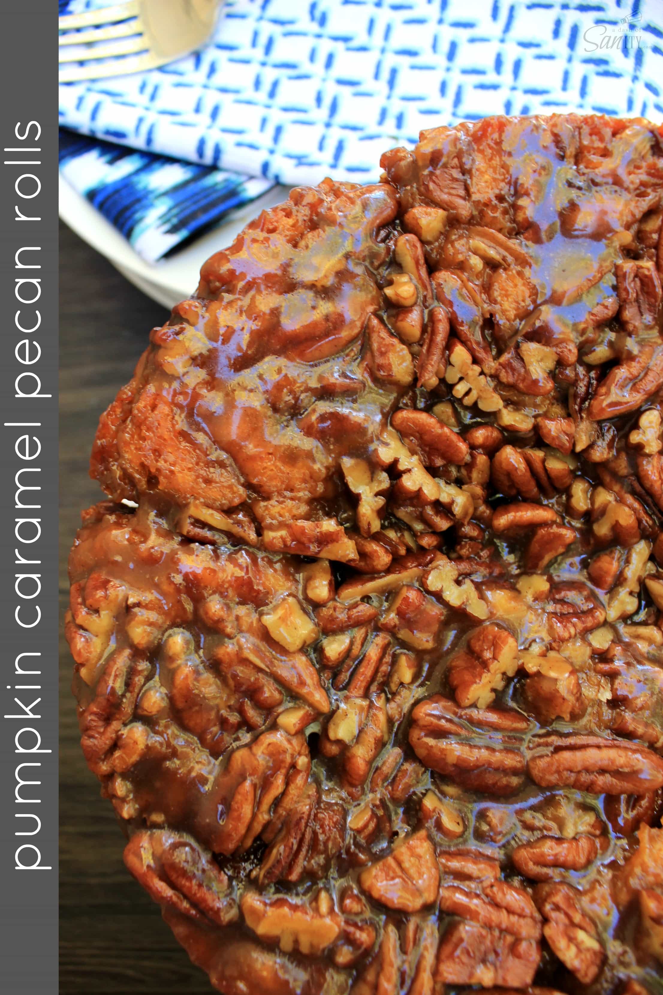 Pumpkin Caramel Pecan Rolls