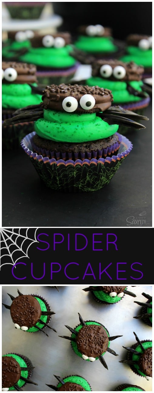 Oreo Spider Cupcakes