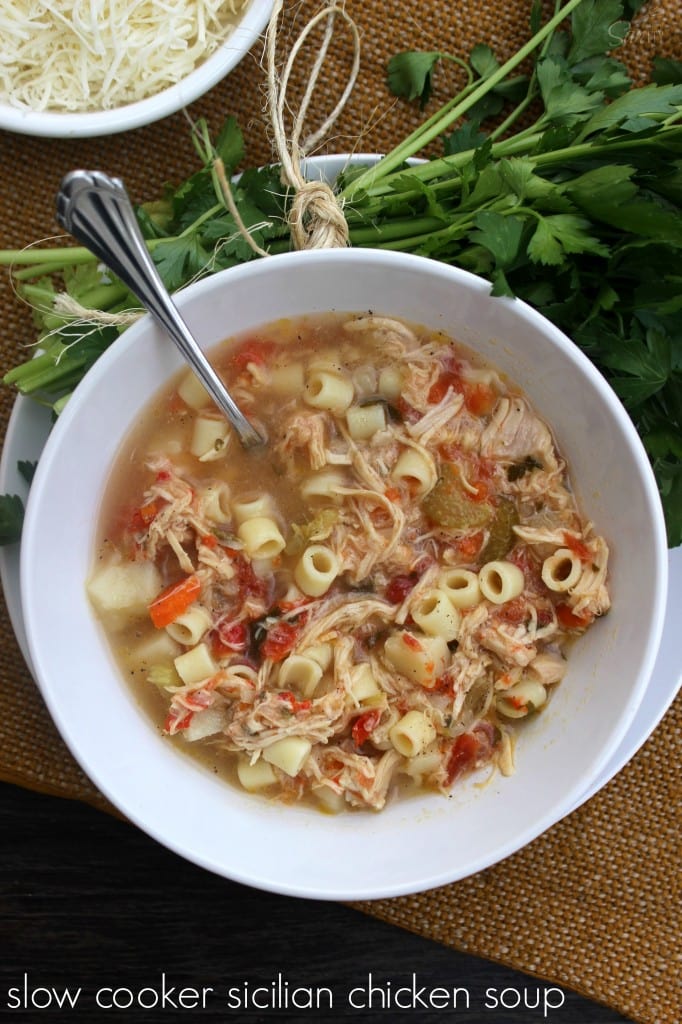 Slow Cooker Sicilian Chicken Soup main