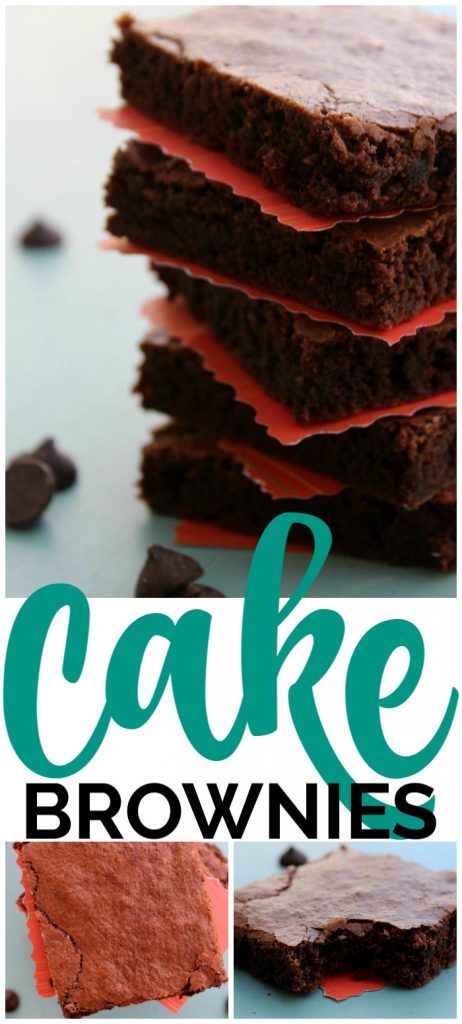 Cake Brownies pinterest image