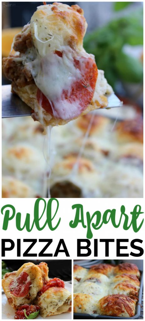 Pull Apart Pizza Bites pinterest image