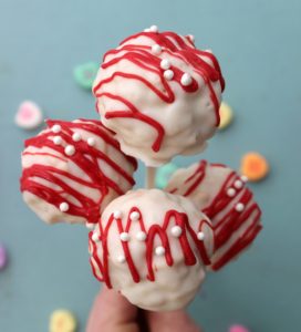 White Chocolate Rice Krispies Pops
