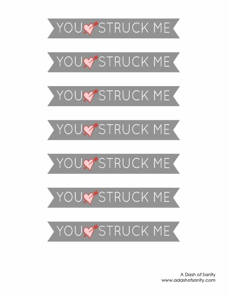 Cupid’s Arrow Pretzel Rods are a fun and festive Valentine’s Day treat. Using Vanilla CandiQuik and conversation candy hearts, these are easy to prepare. Valentine s Printable-page-001