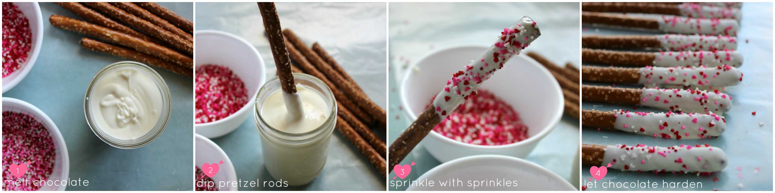 Cupid’s Arrow Pretzel Rods are a fun and festive Valentine’s Day treat. Using Vanilla CandiQuik and conversation candy hearts, these are easy to prepare. Cupid’s Arrow Pretzel Rods are a fun and festive Valentine’s Day treat. Using Vanilla CandiQuik and conversation candy hearts, these are easy to prepare.