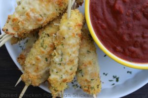Baked Chicken Parmesan Sticks