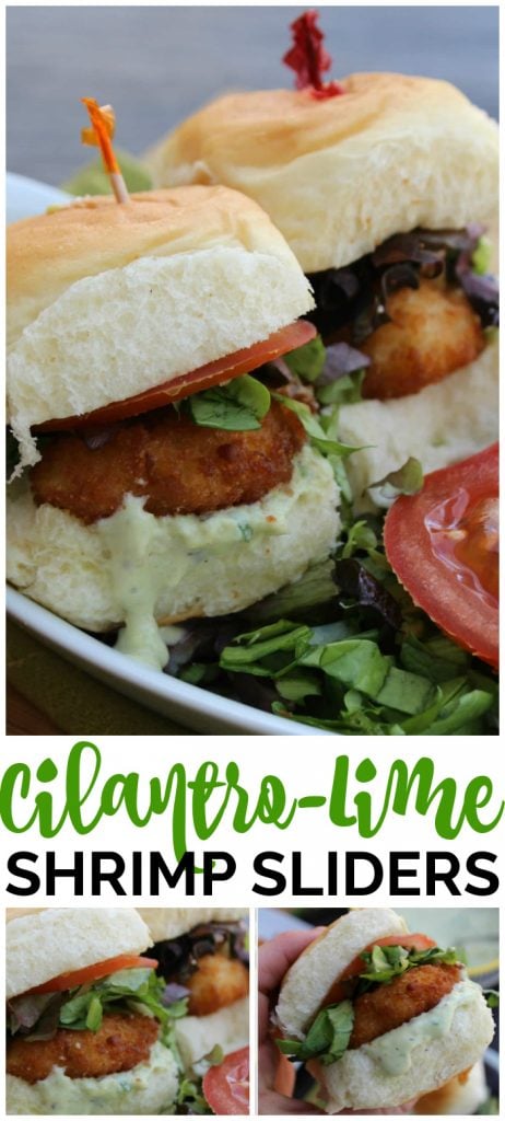 Cilantro-Lime Shrimp Sliders pinterest image