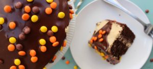 Double Chocolate Peanut Butter Cake