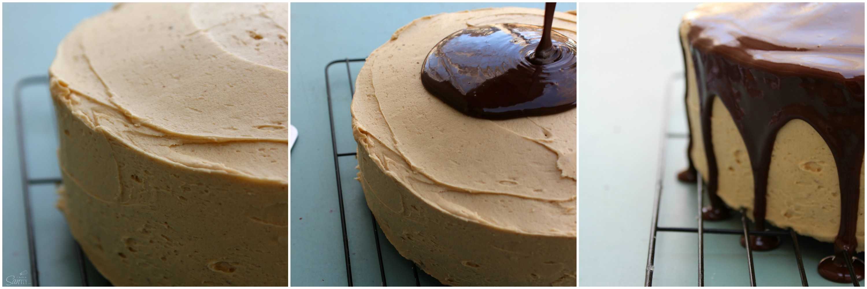 Double Chocolate Peanut Butter Cake is the ultimate birthday cake. Moist chocolate cake with a peanut butter buttercream, topped off with chocolate ganache.
