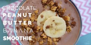Chocolate Peanut Butter Banana Smoothie
